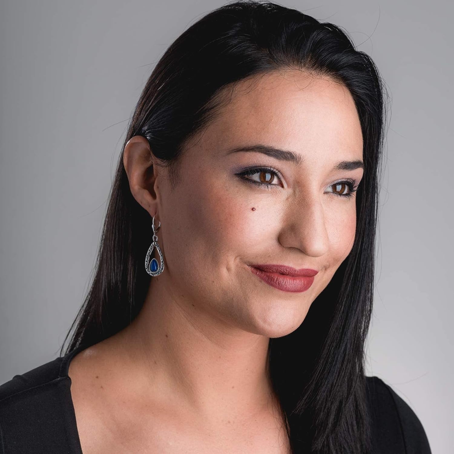 Sterling Silver Women'S Drop & Dangle Earrings Choice of Gemstone Color