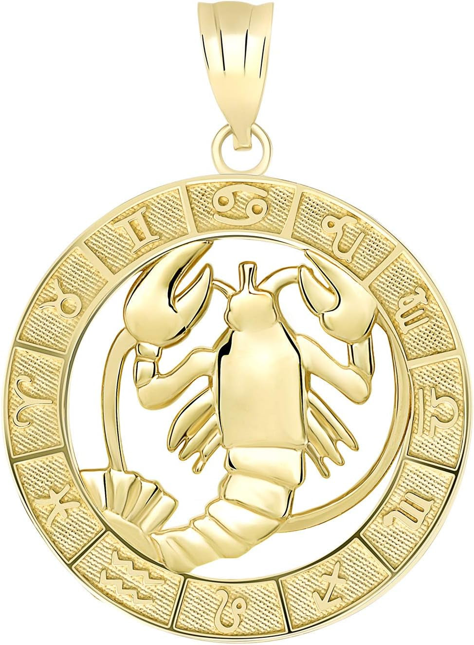 10K Yellow Gold Zodiac Pendant