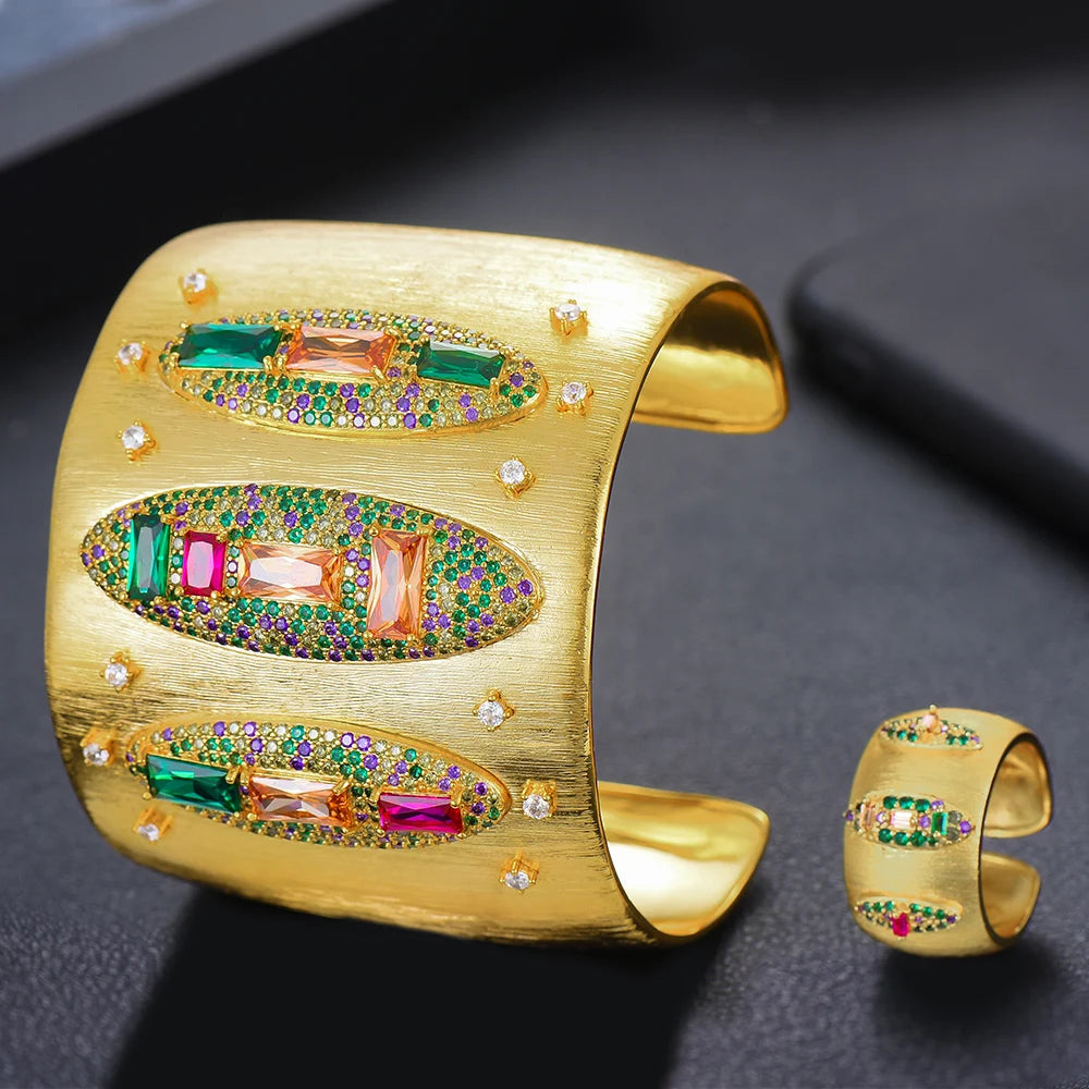 NEW Famous Brand 3Pcs Waterdrop Jewelry Sets for Women Wedding Party Cubic Zircon High End Craft Dubai Bridal Jewelry Set