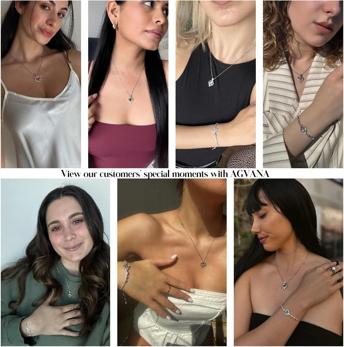 Rosy Reverie Birthstone Bracelet for Women Sterling Silver Genuine or Created Gemstone Tennis Bracelet Rose Heart Jewelry Anniversary Birthday Gifts for Women Mom Wife Her