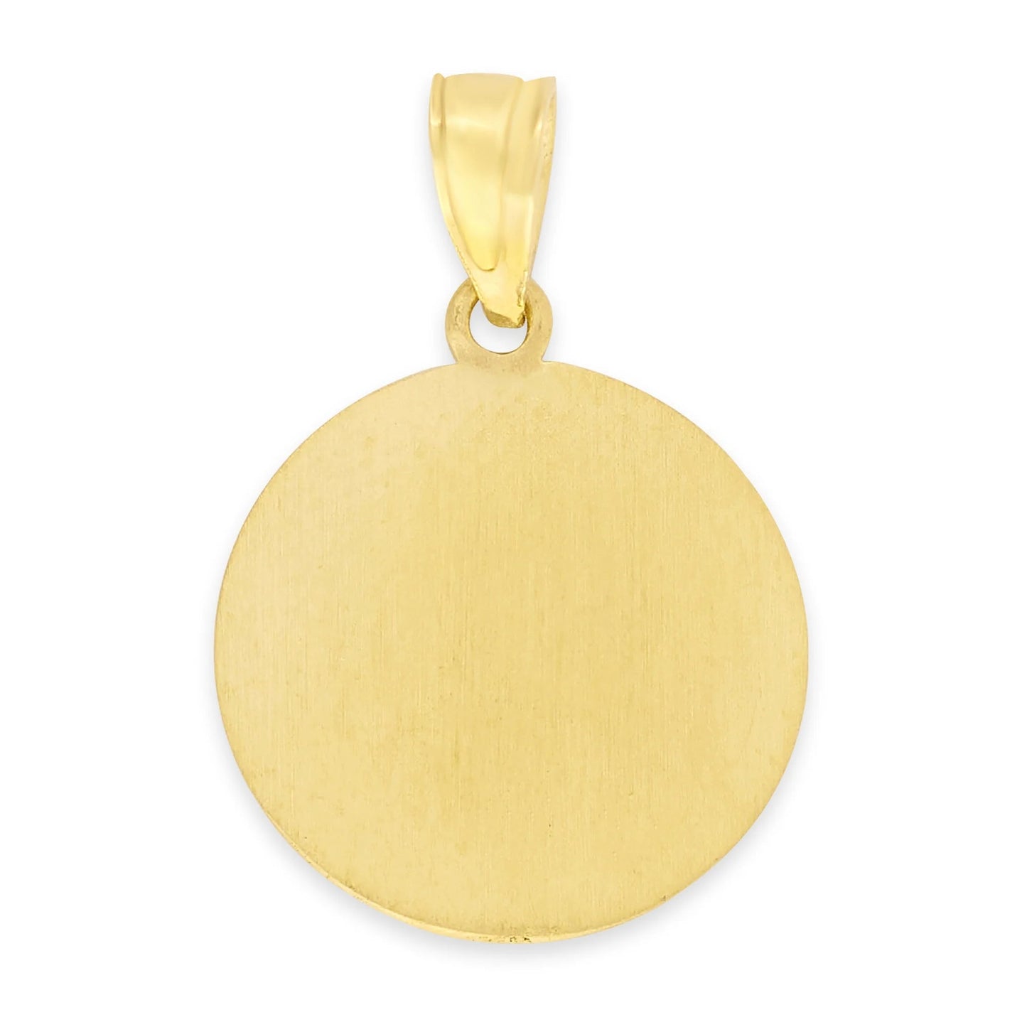 10K Real Solid Gold St. Anthony Pendant, Patron Saint Jewelry, Religious Gifts for Her